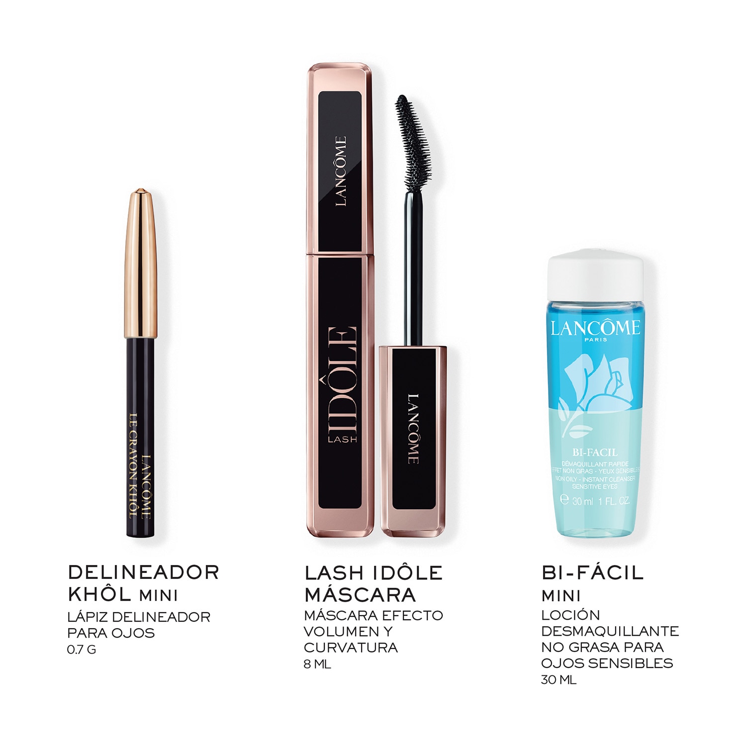 MASCARA DE PESTAÑAS LASH IDÔLE WASHABLE SET DE REGALO (SET DE MAQUILLAJE)